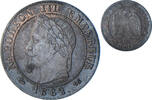 France 1 Centime Napoleon III, Paris, Bronze, Gadoury:87 -