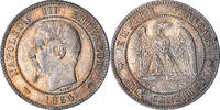 France 10 Centimes Napoleon III, Paris, Bronze, Gadoury:248 -