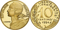 France 10 Centimes Marianne, Paris, Série BE / Proof, Aluminum-Bronze -