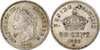 France 20 Centimes Napoleon III, Strasbourg, Silver -