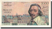 France 1000 Francs Richelieu, 1956-11-02, Fayette:42.23, KM:134a -