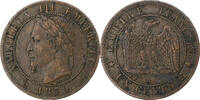 France 1 Centime Napoleon III, Paris, Bronze, Gadoury:87 -