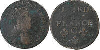 France Liard de France Louis XIV, Caen, Copper, C2G:54 -