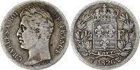 France 1/2 Franc Charles X, Lille, Silver, Gadoury:402 -