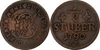 Germany 1/2 Stüber JULICH-BERG, Karl Theodor, Juliers Berg, Copper -