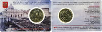 Vatican 50 Euro Cent Pape François, Coin card.FDC, Rome, Nordic gold -