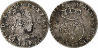 France 1/10 Écu vertugadin Louis XV, Rouen, réformé, Silver -