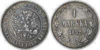 Finland Markka Alexander III, Helsinki, Silver, KM:3.2 -