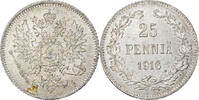 Finland 25 Penniä Nicholas II, Helsinki, Silver, KM:6.2 -