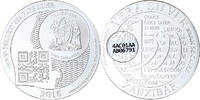 Zanzibar 1000 Shillings, 1 Vera Silver Oz Proof, Silver -
