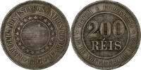 Brazil 200 Reis Copper-nickel, KM:493 -