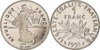 France 1 Franc Semeuse, Paris, Proof, Nickel, Gadoury:474b -