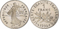 France 1 Franc Semeuse, Paris, Proof, Nickel, Gadoury:474b -