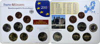 GERMANY - FEDERAL REPUBLIC Set 1 ct. - 2 Euro + 2€ Schloss Schwerin, Coin -