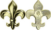 Cameroon 500 Francs CFA Fleur De Lys, Copper-Nickel Gilt -