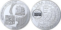 Zanzibar 1000 Shillings, 1 Vera Silver Oz Proof, Silver -