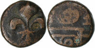 French India Doudou Louis XV, Pondicherry, Bronze -