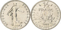 France 1/2 Franc Semeuse, MDP, série FDC, Nickel -