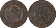 France 10 Centimes Napoleon III, Lyon, Bronze -