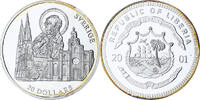 Liberia 20 Dollars Sweden, Proof, Silver -