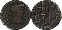 Tetradrachm Baktrian Kingdom, Hermaios, Bronze -