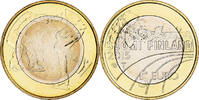Finland 5 Euro Figure Skating, Vantaa, Bi-Metallic, KM:235 -