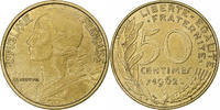 France 50 Centimes Marianne, Paris, Col à 4 plis, Aluminum-Bronze -