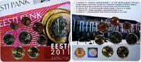 Estonia Set 1 ct. - 2 Euro Coin card.FDC, Tallinn -