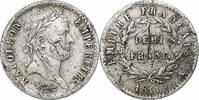 France Demi Franc Napoleon I, Paris, Silver, Gadoury:399 -