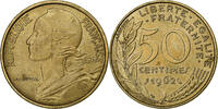 France 50 Centimes Marianne, Paris, Col à 4 plis, Aluminum-Bronze -