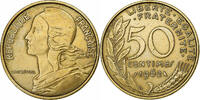 France 50 Centimes Marianne, Paris, Col à 4 plis, Aluminum-Bronze -