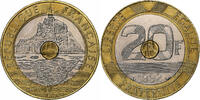 France 20 Francs Mont Saint-Michel, MDP, V Ouvert, 4 Rangées -