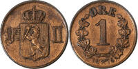 Norway Ore Oscar II, Bronze, KM:352 -