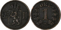Norway Ore Oscar II, Bronze, KM:352 -