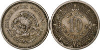 Mexico 10 Centavos Mexico City, Copper-nickel, KM:432 -