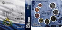 San Marino Set 1 ct. - 2 Euro Coin card.FDC, Rome -