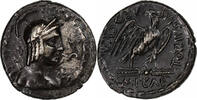 Denarius Plaetoria, Rome, Fourrée, Silvered bronze -