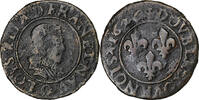 France Double Tournois Louis XIII, Riom, Copper, CGKL:426 -