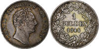 Grand Duchy of Baden Gulden Leopold I, Karlsruhe, Silver -