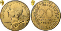 France 20 Centimes Marianne, Paris, Aluminum-Bronze, PCGS -