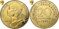 France 20 Centimes Marianne, Paris, Aluminum-Bronze, PCGS -