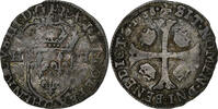 France Douzain aux deux H Henri III, Saint-Lô, Billon -