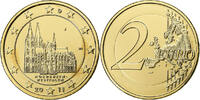 France 2 Euro Nordrhein-Westfalen, Gold plate, Hamburg, Bi-Metallic -