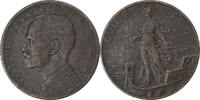 Italy 2 Centesimi Vittorio Emanuele III, Rome, Bronze, KM:41 -