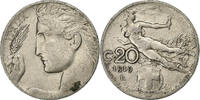 Italy 20 Centesimi Vittorio Emanuele III, Rome, Nickel -