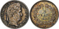 France 1/4 Franc Louis Philippe I, Rouen, Silver, PCGS -