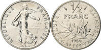 France 1/2 Franc Semeuse, Paris, série FDC, Nickel -
