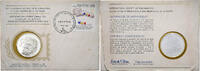 Israel Medal + stamp International Society of Postmasters, Silver -