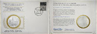 Denmark Medal + stamp International Society of Postmasters, Silver -