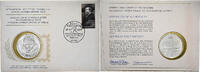 GERMANY - FEDERAL REPUBLIC Medal + stamp Germany - Federal Republic, International Society of Postmasters -